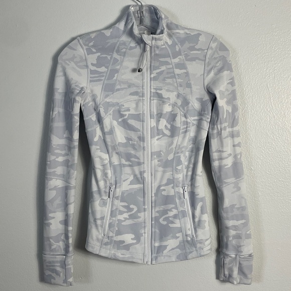 Lululemon Define Camo Jacket Incognito Alpine White Multi Color Size 2 - Picture 2 of 14